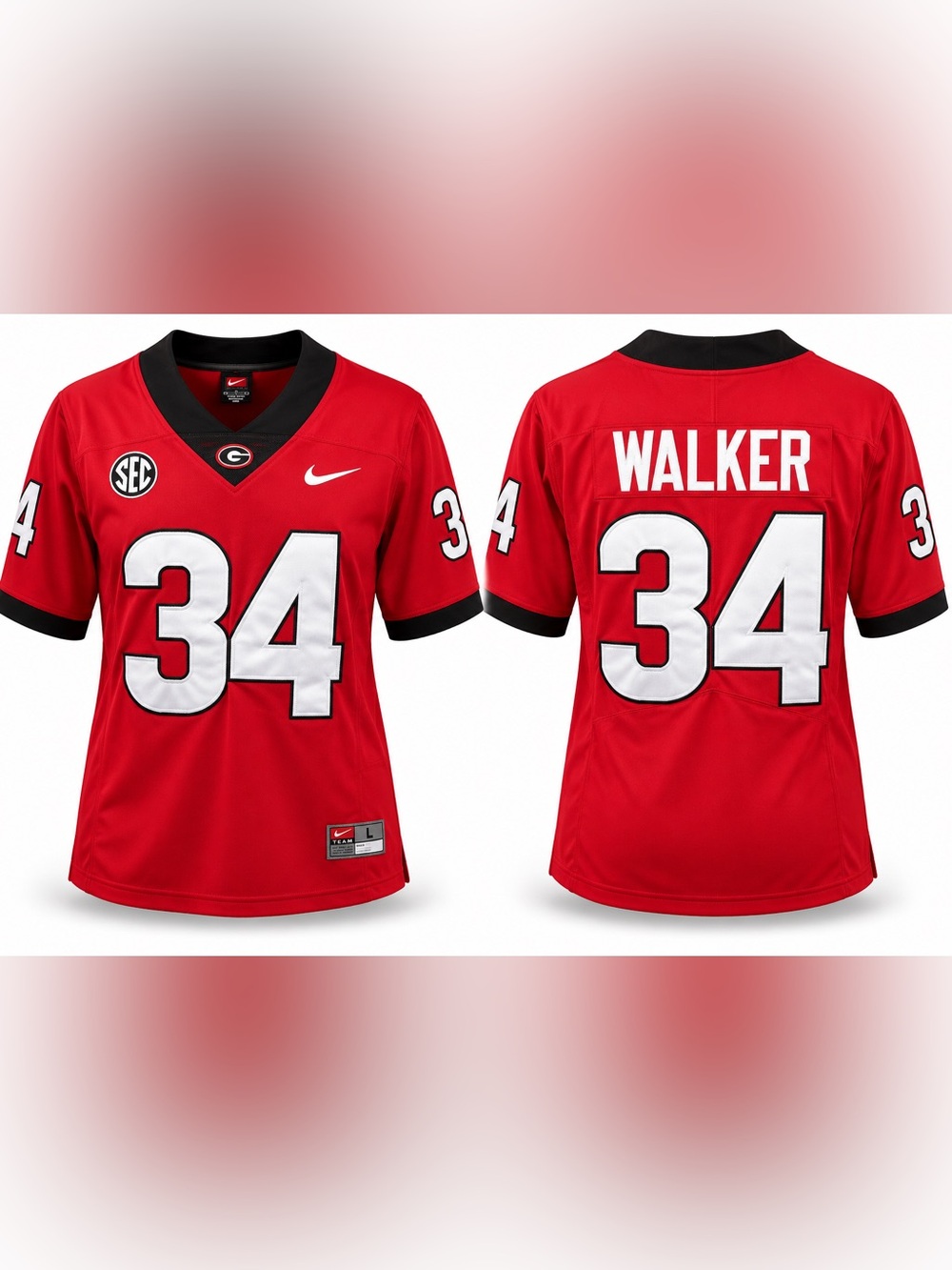 🏈 Nike Georgia Bulldogs Herschel Walker #34 Football Jersey – Men’s Large